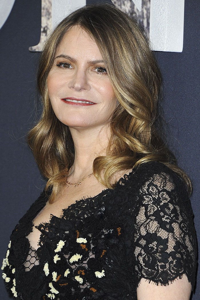 Jennifer Jason Leigh at the premiere of "Annihilation" at the Regency Village Theatre in Westwood, California, on February 13, 2018