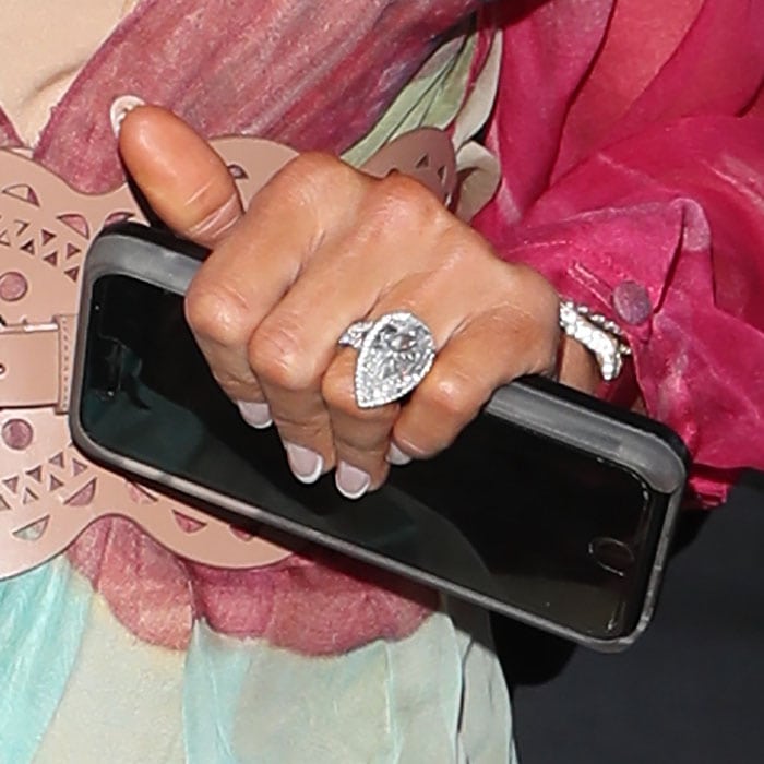 Paris Hilton's Grenee Co 20-carat pear-shaped diamond engagement ring