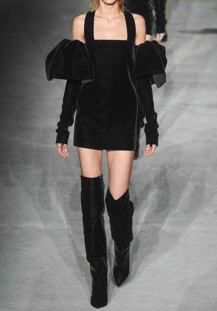 These cone-heeled boots truly stole the show on Saint Laurent's Fall '17 runway