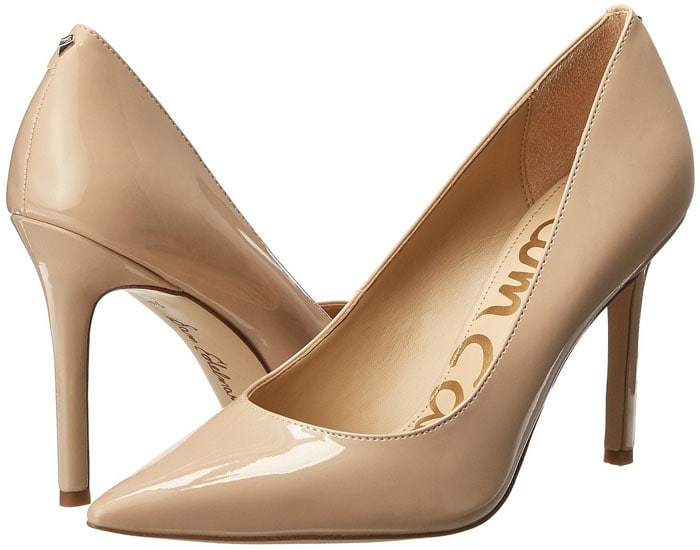 Sam Edelman 'Hazel' pumps in nude linen patent