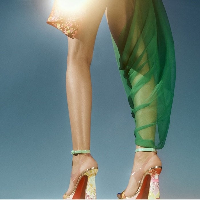 Kimono Fabric 'Artisandale' Art Deco Heels