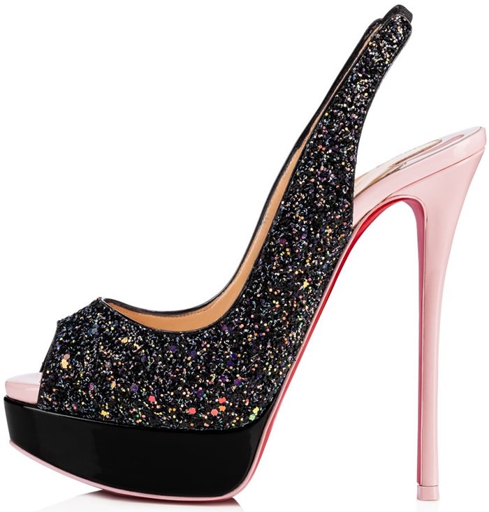 An alluring update of the signature classic "Lady Peep Sling"