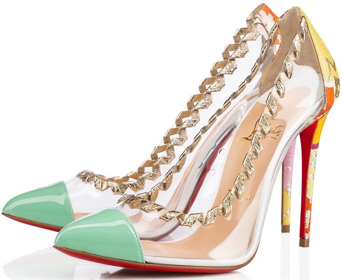 Japanese Kimono Inspired 'Lisabeth' Tissu Kyoto Heel Cap Pumps