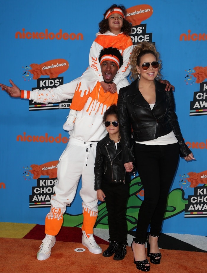 Mariah Carey and Nick Cannon’s kids had a blast at the 2018 Kids' Choice Awards, arriving with their parents in rock-star style