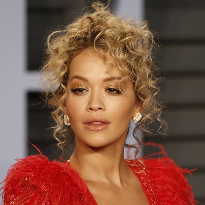 Rita Ora's Lorraine Schwartz jewelry at the 2018 Vanity Fair Oscars party in Los Angeles on March 4, 2018