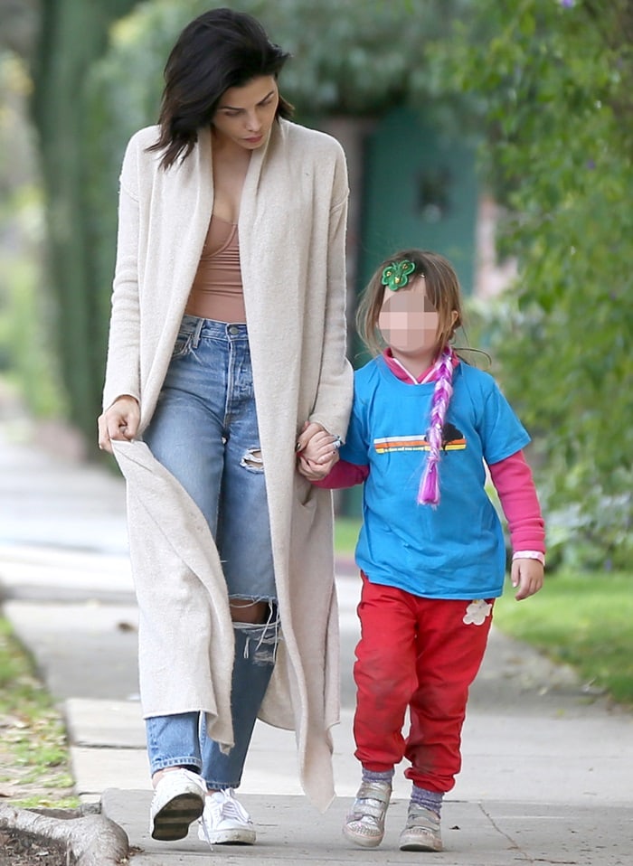 Jenna Dewan Tatum wearing sneakers from Aquazzura's 'Cosmic' collection