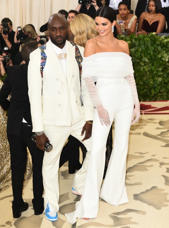 Virgil Abloh and Kendall Jenner at the 2018 Met Gala