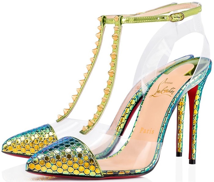 Christian Louboutin 'Nosy' PVC T-Strap Pumps