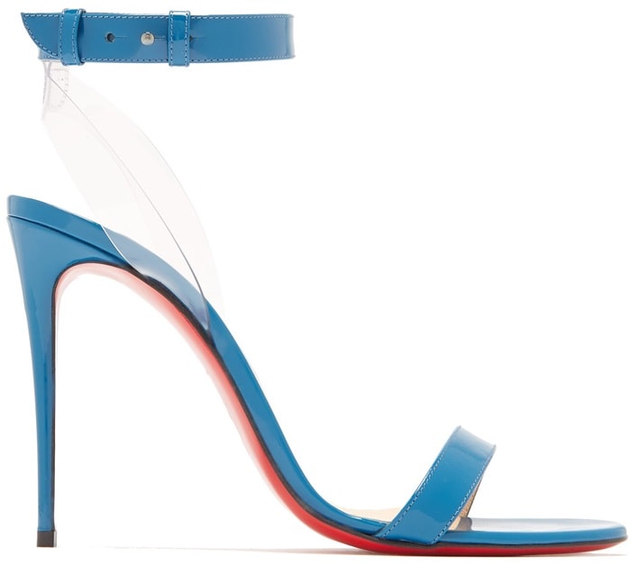 Blue Jonatina Leather PVC Sandals