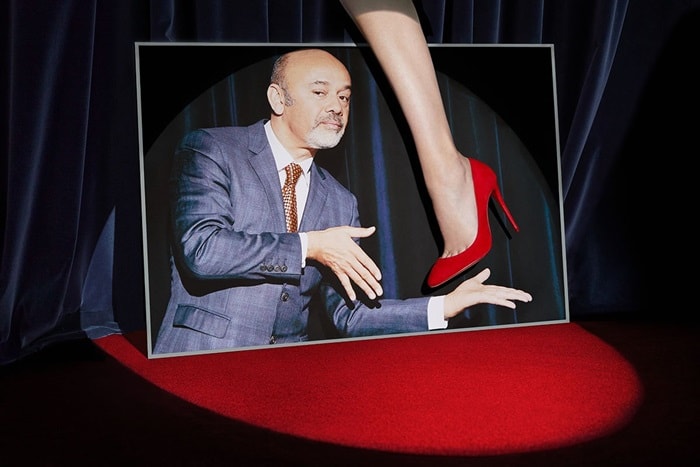 Red Christian Louboutin 'Eloise' 100 Suede Pumps