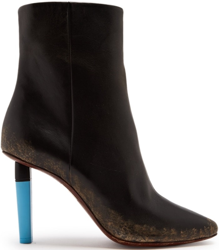 Vetements's cult black leather ankle boots are a necessity for the style set