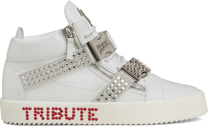 White Giuseppe Tribute to Michael Jackson Sneakers