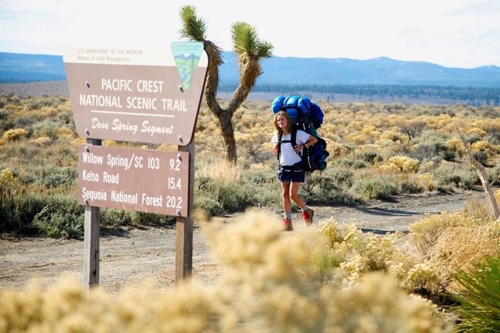 Reese Witherspoon as Cheryl Strayed in Wild, a 2014 American biographical adventure drama film directed by Jean-Marc Vallée