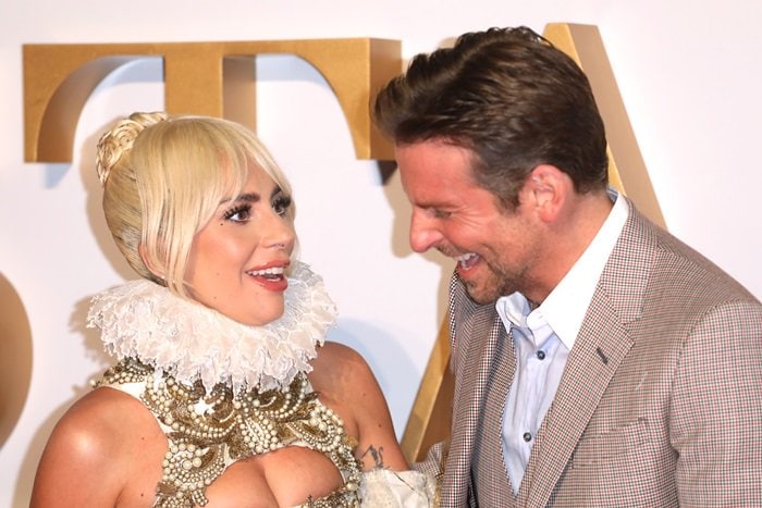Lady Gaga was joined by Bradley Cooper, who makes his directorial debut with the film