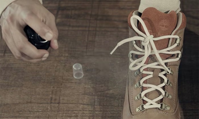 Applying a waterproofing spray helps protect your Timberlands from moisture, dirt, and stains, keeping them looking fresh for longer