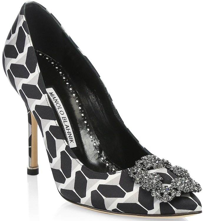 Black Hangisi 105 Cosmo Embellished Pumps