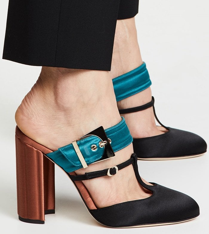 Teal/Orange Chloe Gosselin Olympe Mules