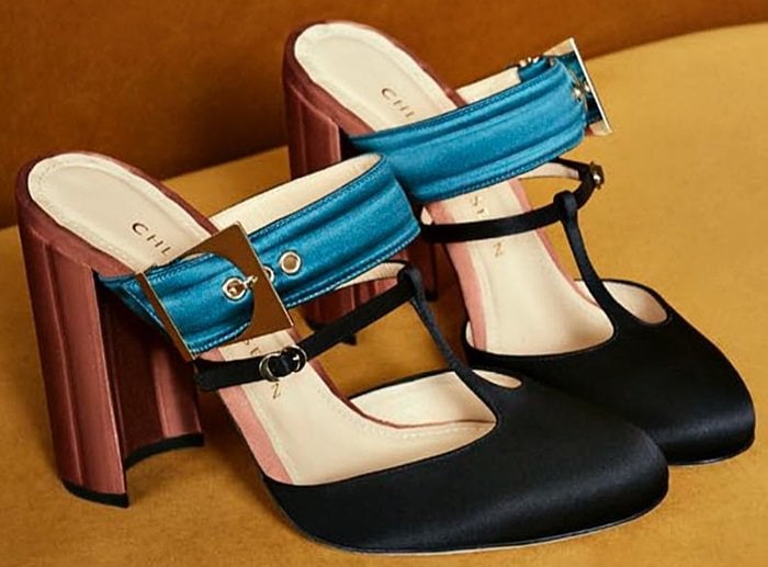Teal/Orange Chloe Gosselin Olympe Mules