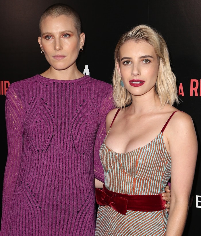 Dree Hemingway and Emma Roberts the premiere of In a Relationship at the London Hotel in West Hollywood, California, on October 30, 2018