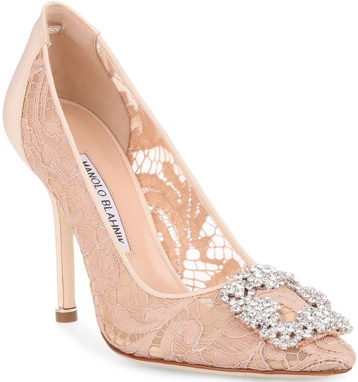 Beige Lace Hangisi 105 Beige Lace Pump