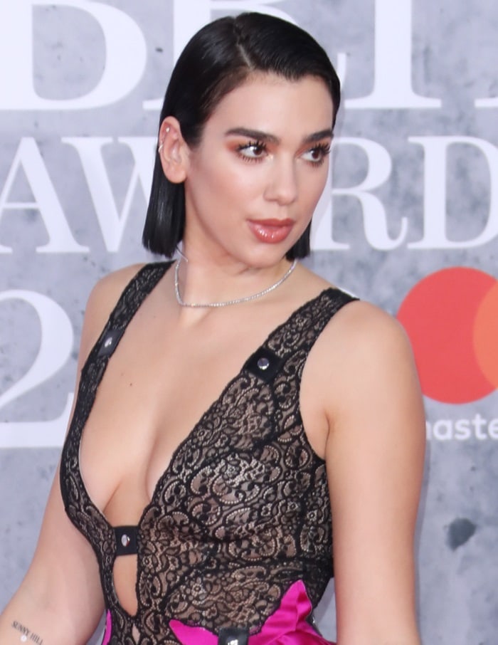 A closer look at Dua Lipa's stunning Christopher Kane cupcake dress from his Fall 2019 Ready-to-Wear collection