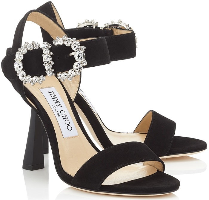 Elevate your evening wear with the unapologetically sexy Sereno in black suede