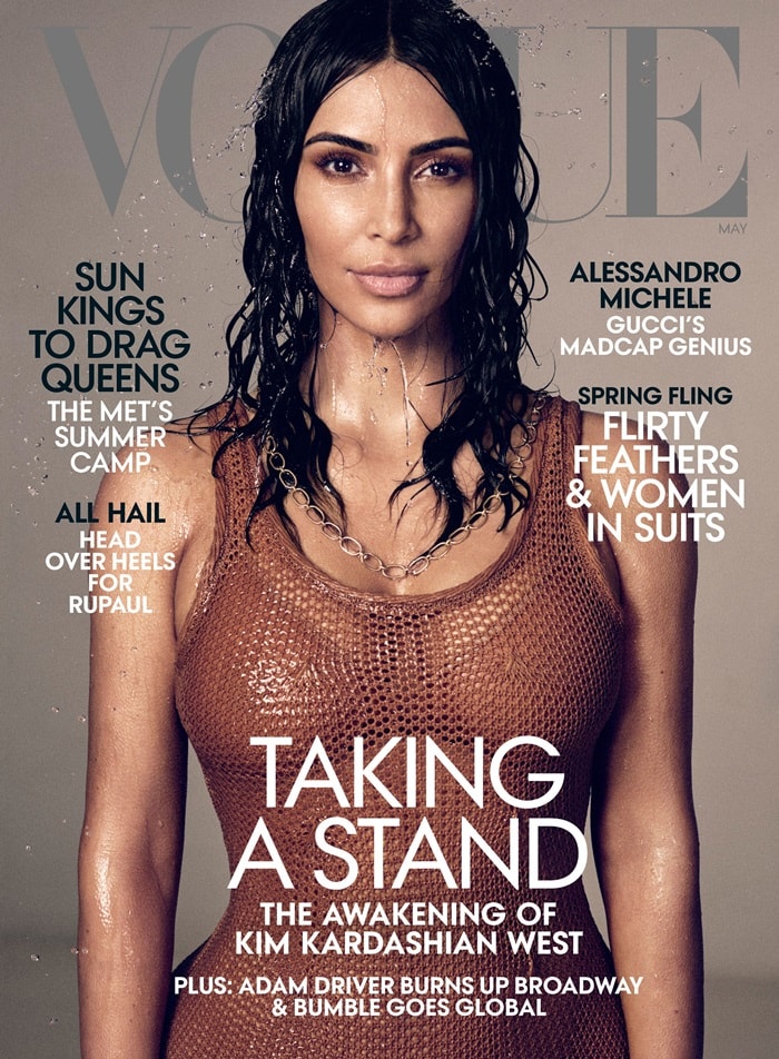 Kim Kardashian is on the cover of Vogue‘s May 2019 issue