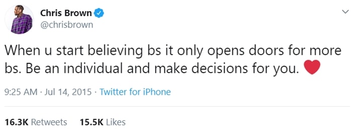 When u start believing bs it only opens doors for more bs. Be an individual and make decisions for you
