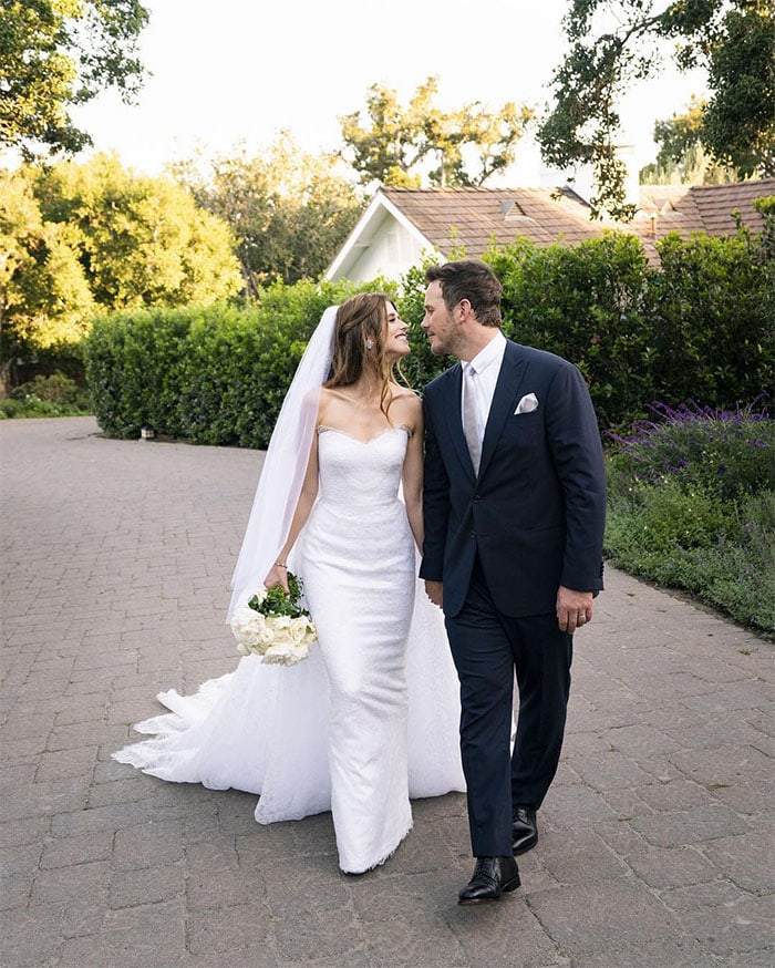 Katherine Schwarzenegger and Chris Pratt's wedding Instagram post