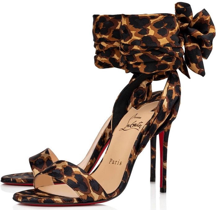 Leopard Sandale Du Desert Red Sole Sandals