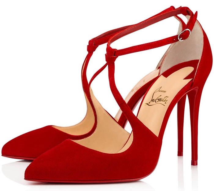 Introduced for Fall/Winter 2019, Christian Louboutin's 'Alminetta' pump reinterpreted the brand's classic pointed-toe silhouette with delicate looped straps before becoming a sought-after style on the luxury resale market