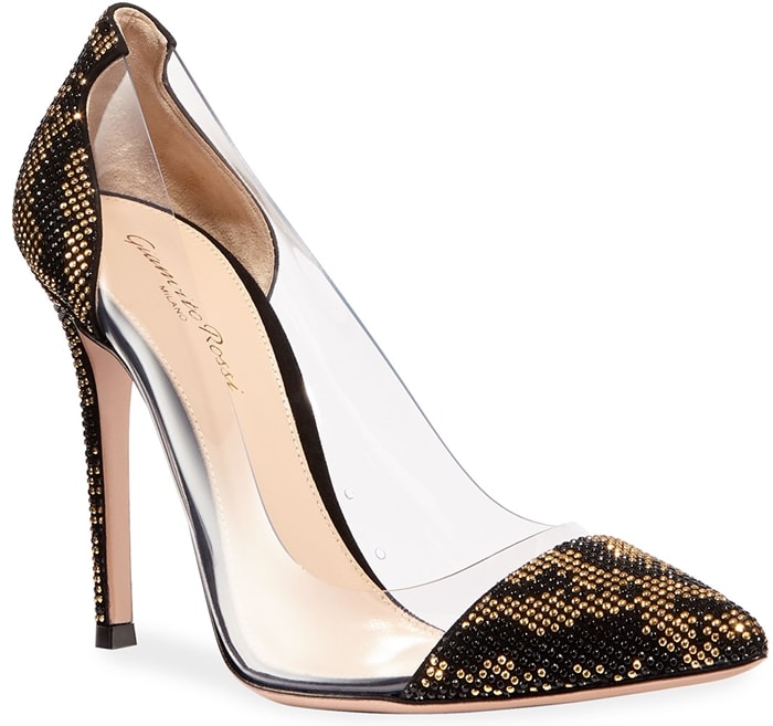 Gianvito Rossi Plexi Beaded 105mm Pumps
