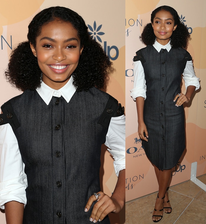 Yara Shahidi wearing a John Hardy snake ring at the 14th annual Inspiration Awards luncheon on June 3, 2017