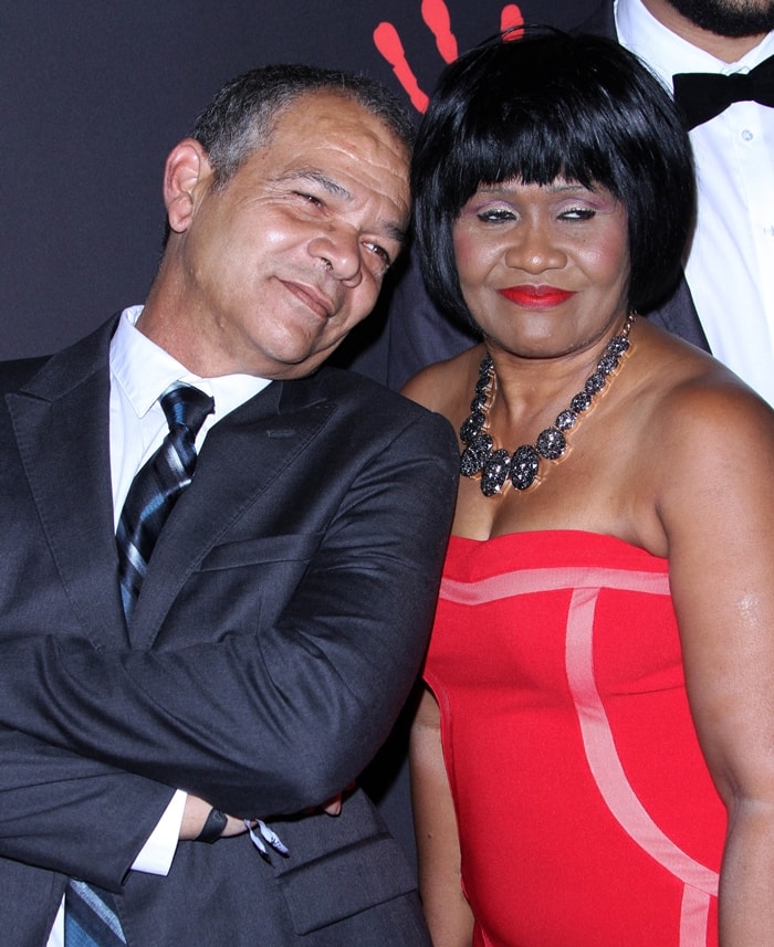 Rihanna's parents, Ronald Fenty and Monica Braithwaite, at her First Annual Diamond Ball in Beverly Hills
