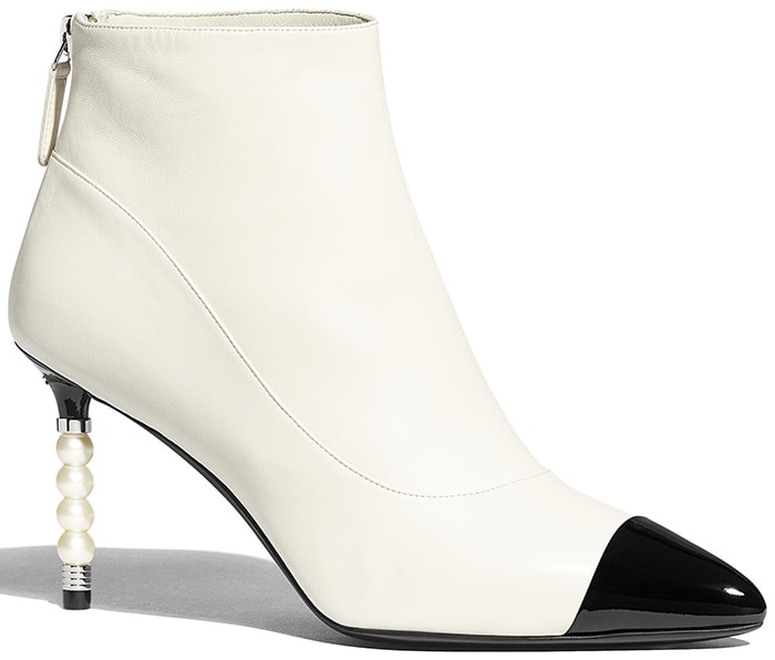 Chanel Lambskin Patent Calfskin Boots