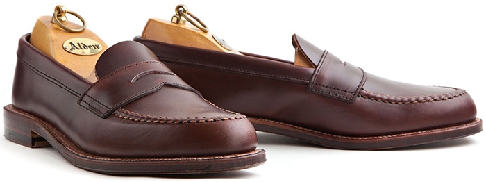 Alden's classic penny loafers, crafted with premium leather, offer timeless style and exceptional durability