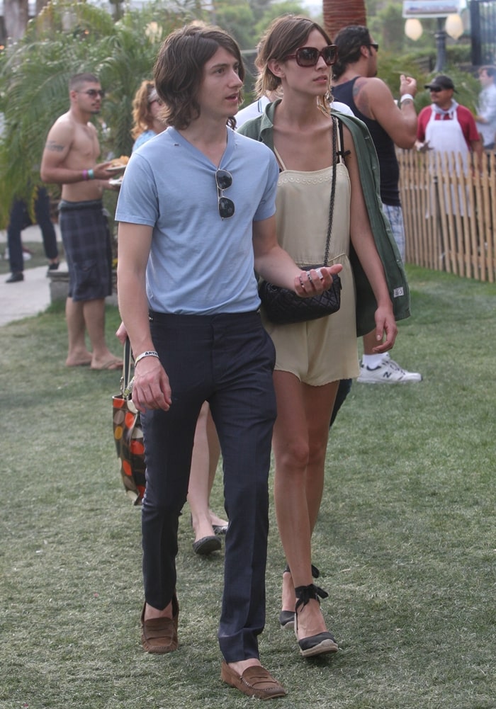 Alexa Chung and Alex Turner, pictured at the Coachella Music Festival 2010, were in a relationship from July 2007 to 2011
