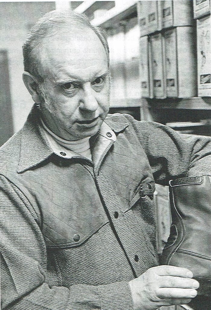 Bill Danner, pictured here in the Danner factory, revitalized his family's struggling boot business after taking the reins in 1945, shaping it into one of America’s most respected footwear brands