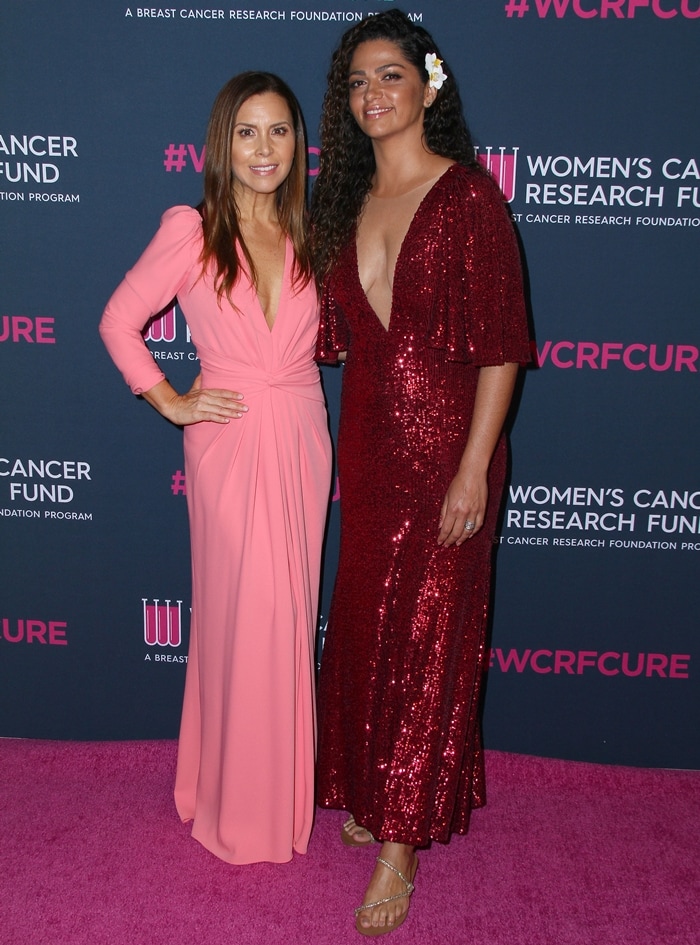Monique Lhuillier and Camila Alves McConaughey attend WCRF's