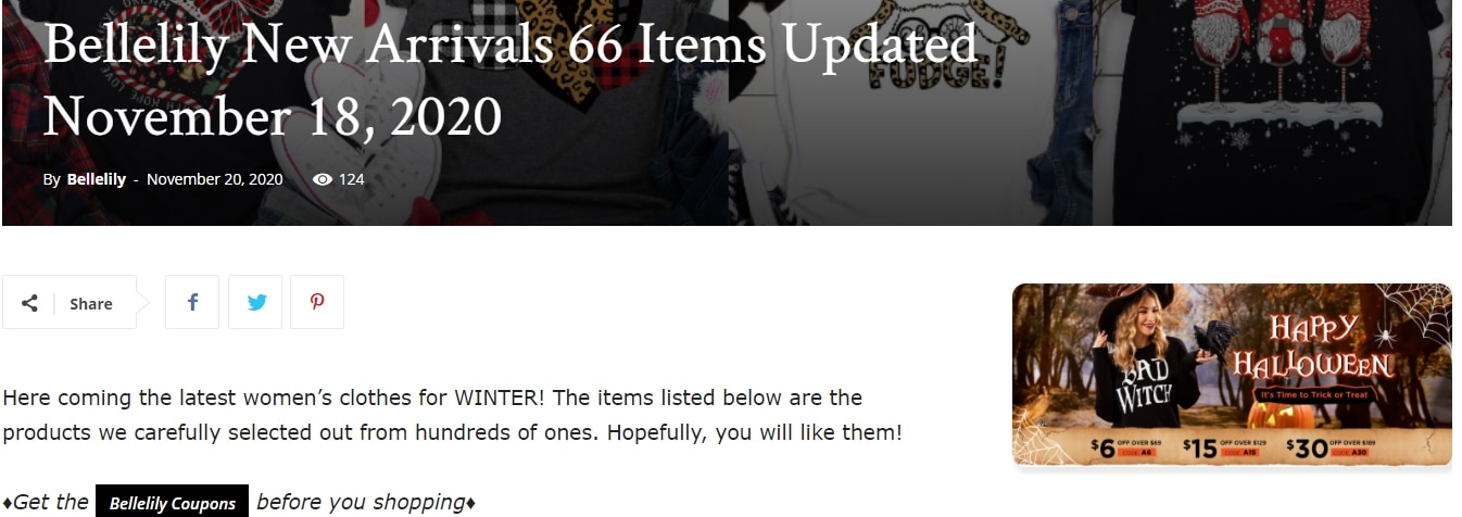 Bellelily's blog is written in extremely poor English
