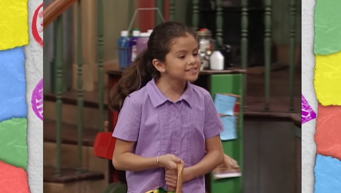Selena Gomez began her career by appearing on the children's television series Barney Friends (2002–2004)