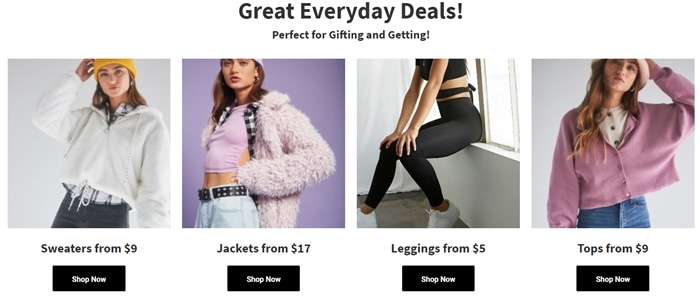Forever 21 spotlights budget-friendly style with everyday essentials—from cozy sweaters to sleek leggings—making trend-driven fashion accessible at teen-friendly prices