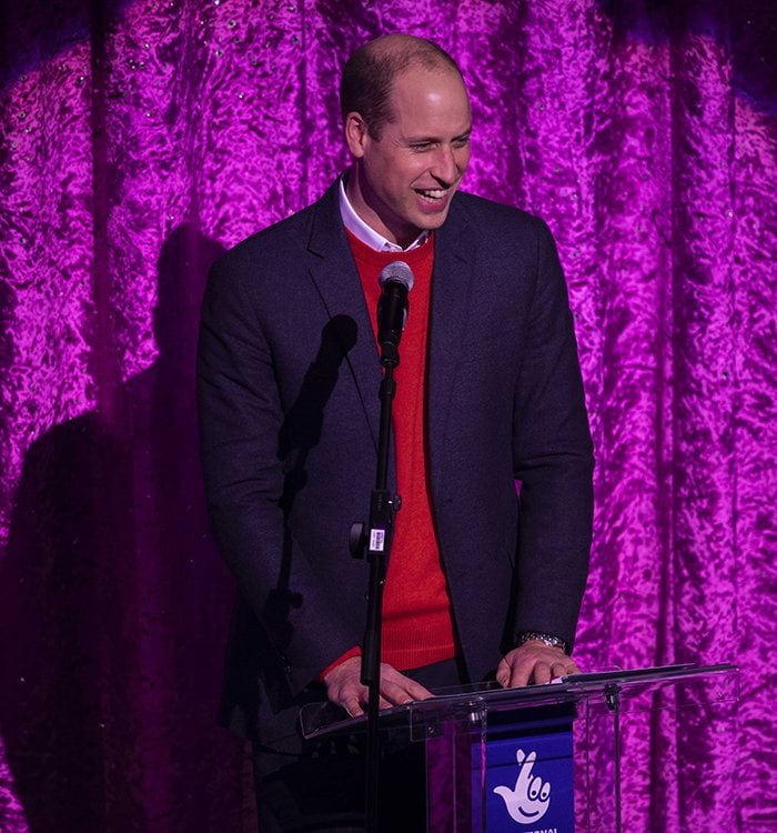 Prince William thanks key workers attending the Pantoland performance
