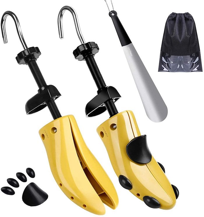 Eachway shoe stretchers provide 4-way stretching
