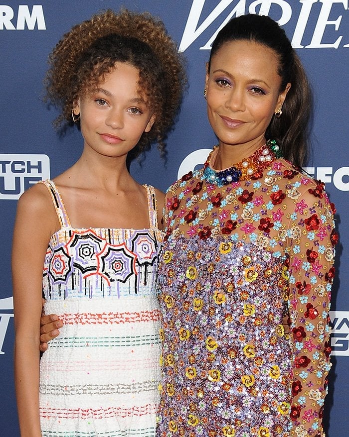 Nico Parker and Thandiwe Newton at the 2019 Variety's Power of Young Hollywood, showcasing their shared elegance