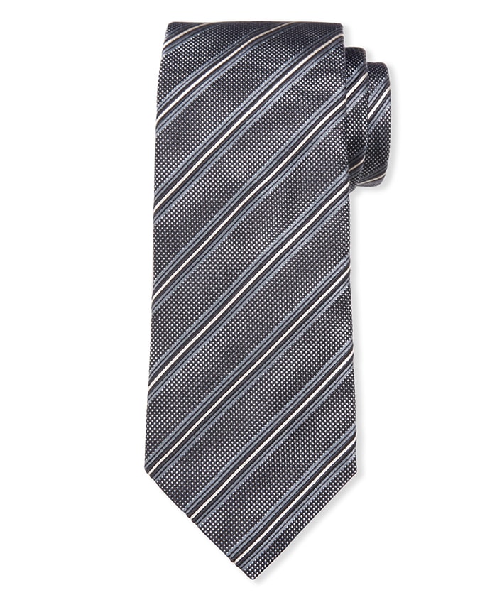 Keep your business outfit trendy with Giorgio Armani's striped tie