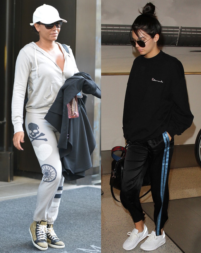 Mel B and Kendall Jenner master the art of casual chic, pairing their joggers with a cozy hoodie and a classic sweatshirt