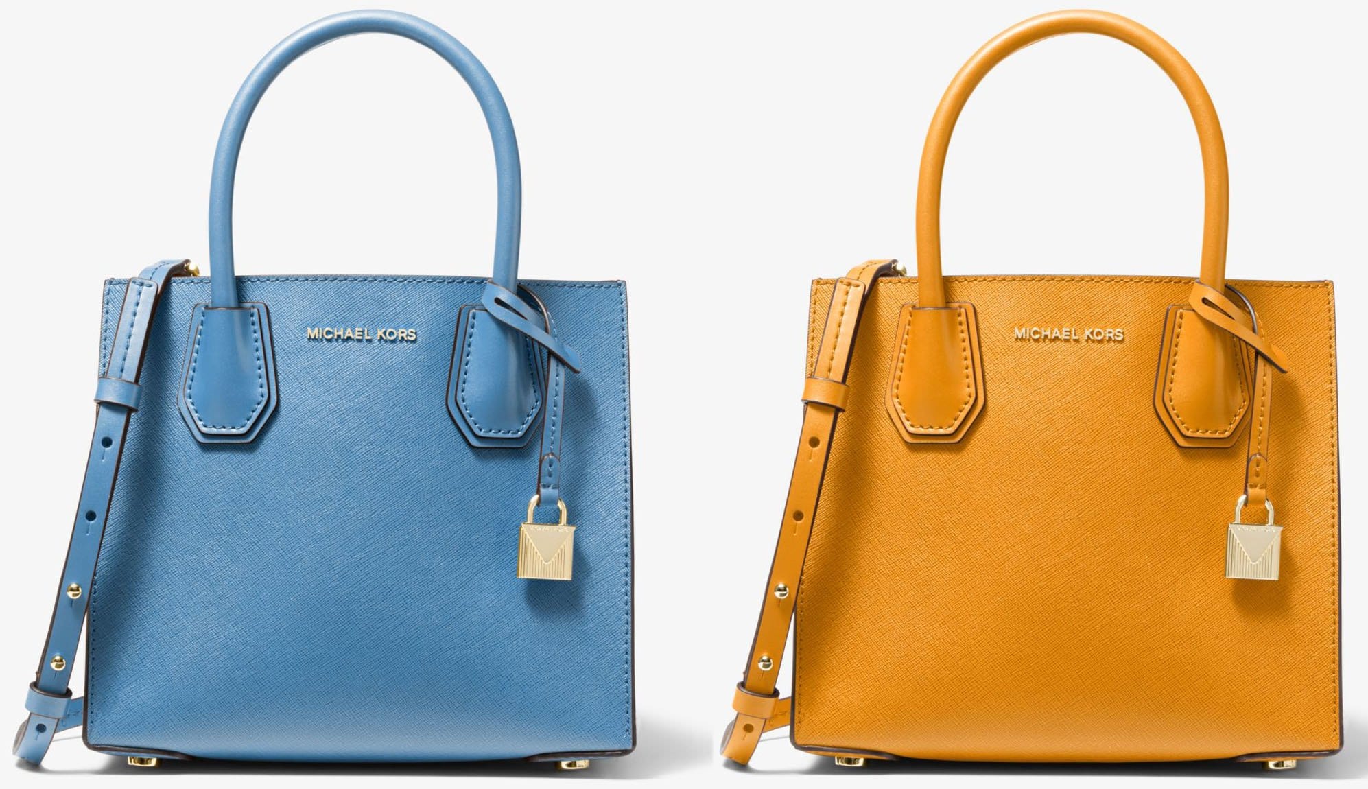 Minimalist yet classy, the Michael Kors Mercer crossbody bag has a sophisticated structured silhouette with accordion sides for extra room
