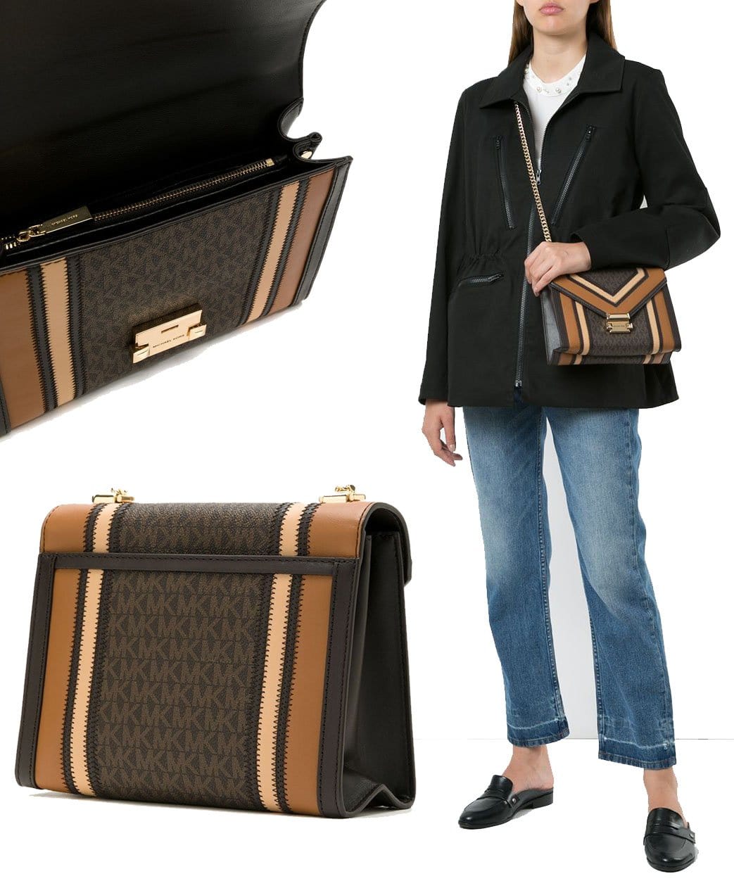 It's spacious enough for your wallet, cellphone, keys, and more