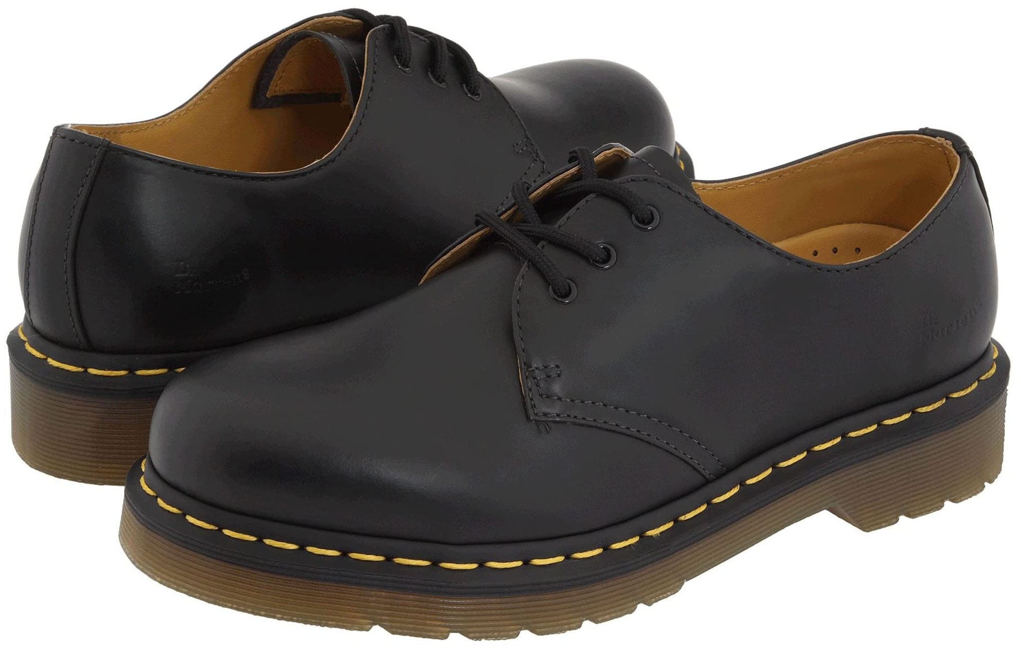 The Dr. Martens 1461 Gibson in smooth leather, finished with a durable AirWair sole and iconic contrast stitching that defines the brand’s DNA